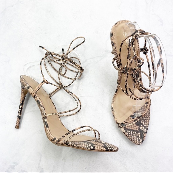 [Steve Madden] Badgirl Ankle Wrap Stiletto Sandal